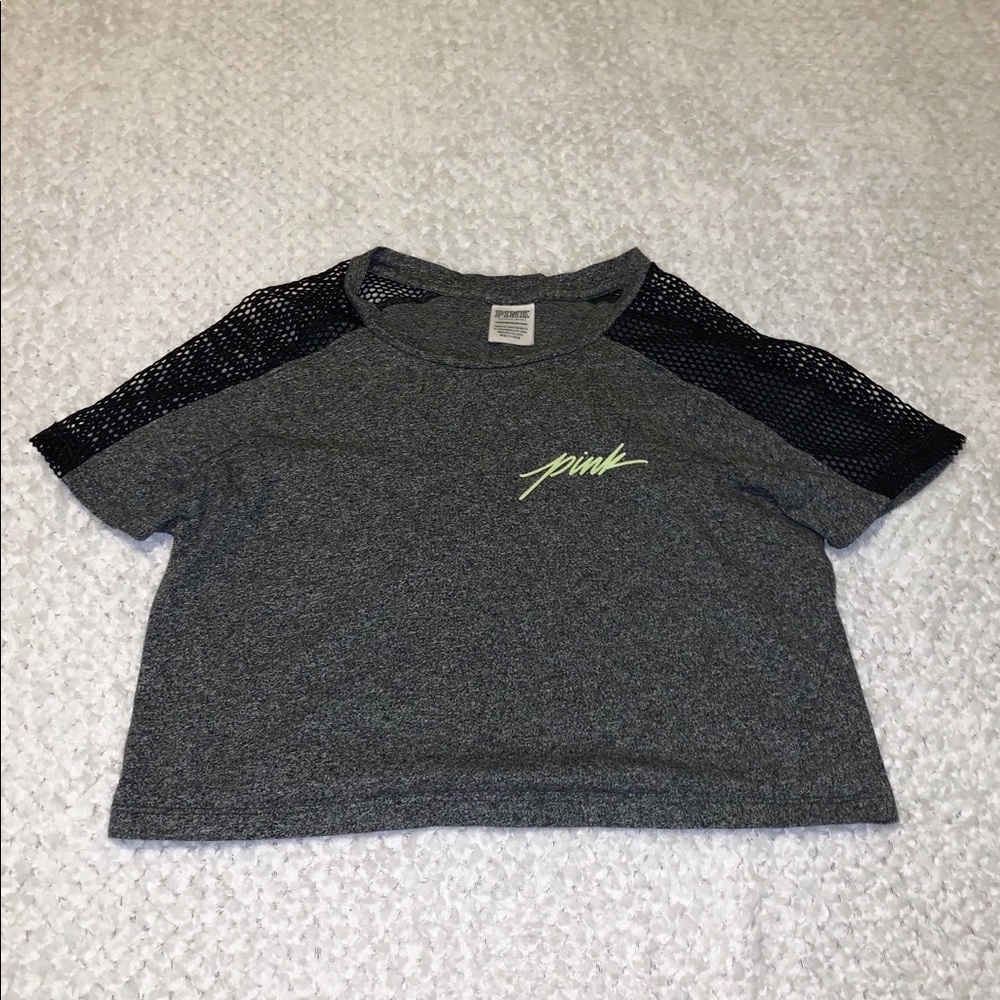 pink (victoria’s secret) crop top